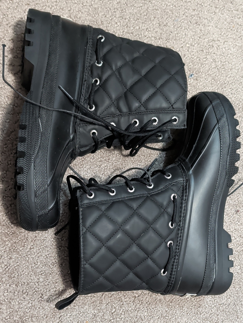 Sperry Top-Sider Gosling Quilted Duck Boot all-black winter 8